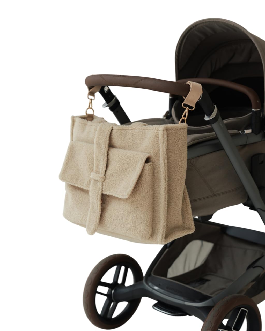 Wickeltasche mit Zubehör, Beige