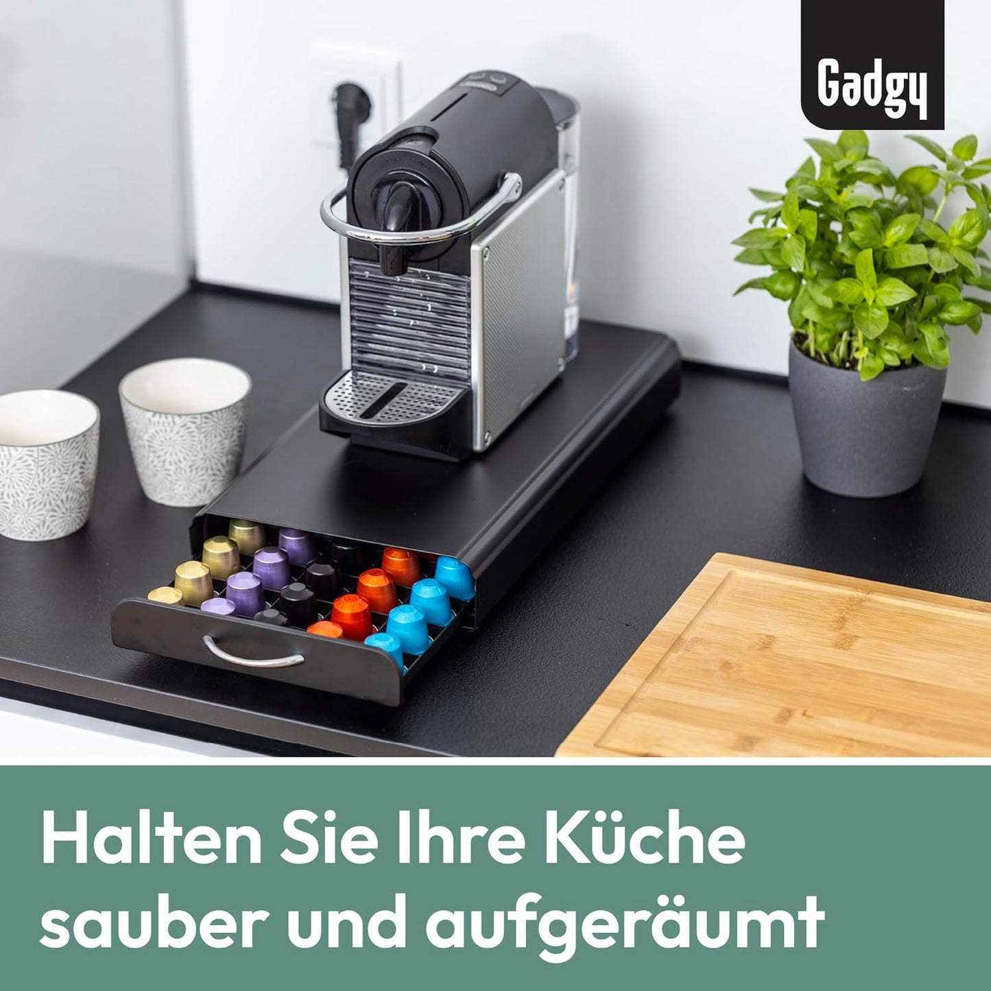 Kapselhalter für Nespresso, 50 Kapseln, 50 Nespresso Pods