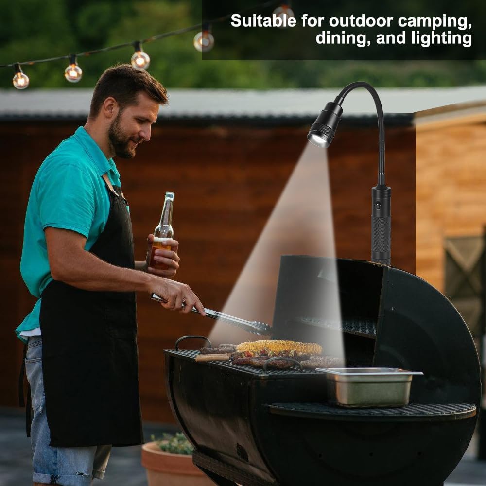Grilllicht mit Magnetfuss und 360° Verstellung, 1 Stück
