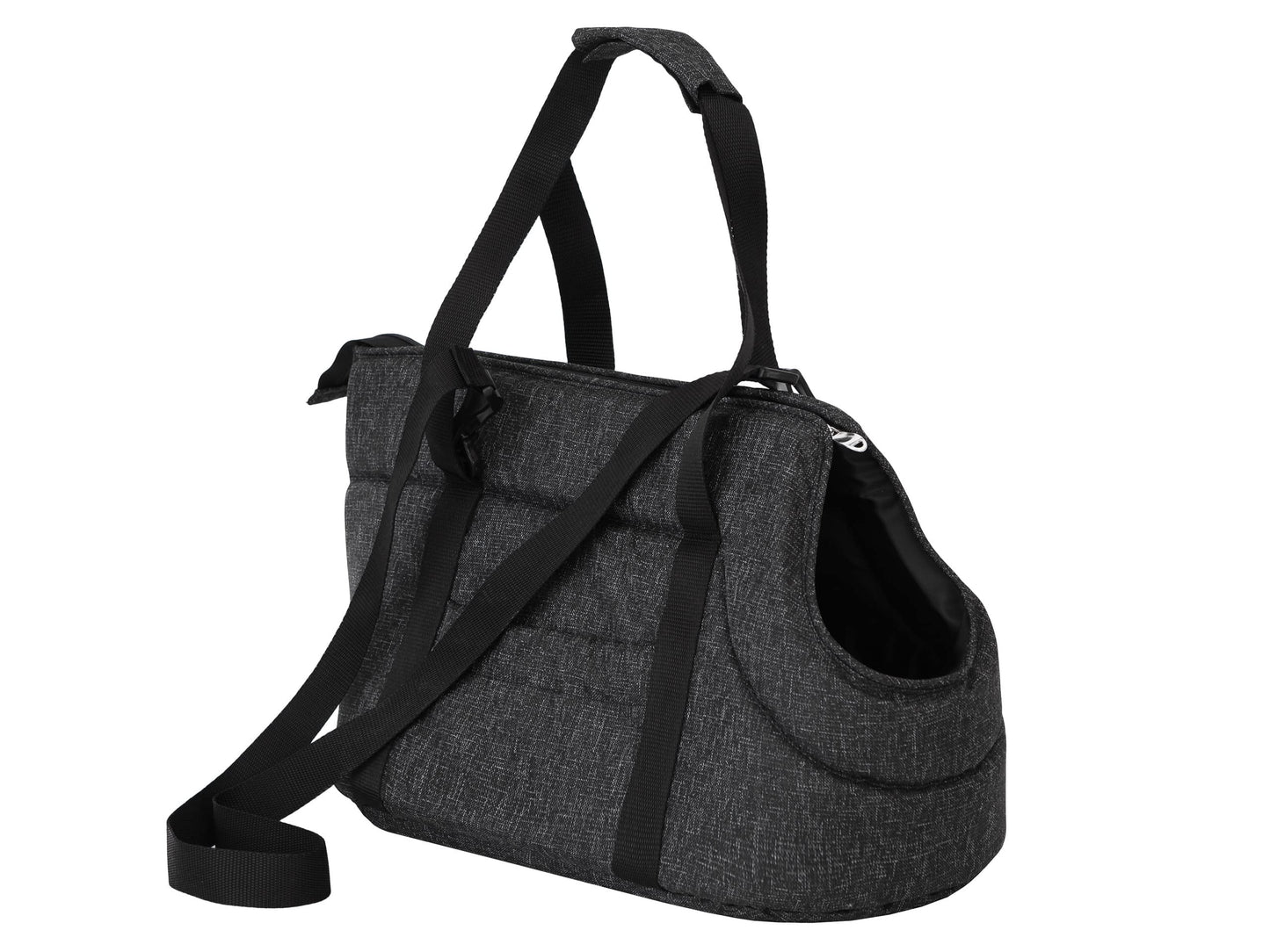 Transporttasche für Haustiere, 20 x 36 x 22 cm Schwarz