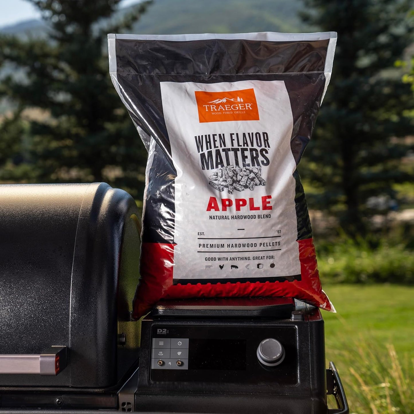 Holzpellets für Smoker und Pelletgrills, 8.2 kg, Apfel 8,2 kg
