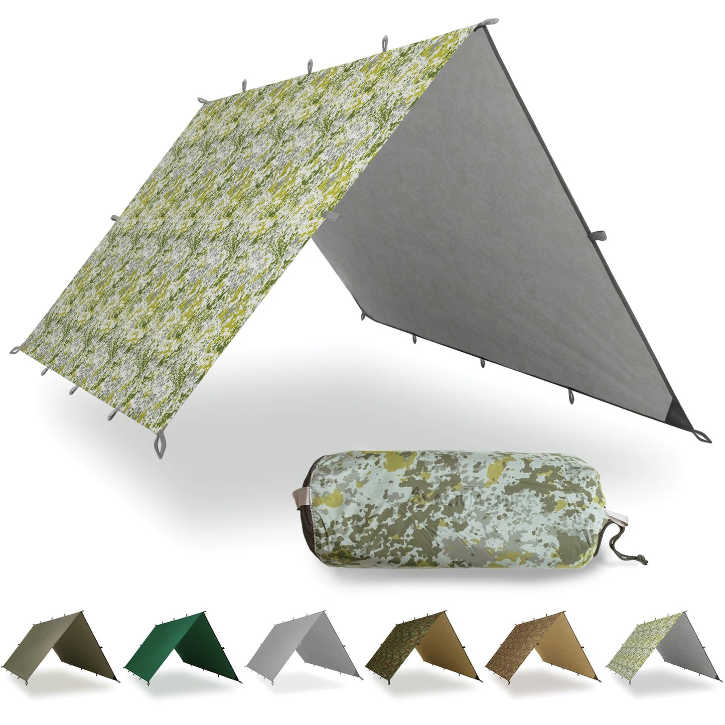 Wasserdichte Campingplane, 4 x 3 m, 4 x 3 m Felsentarnung
