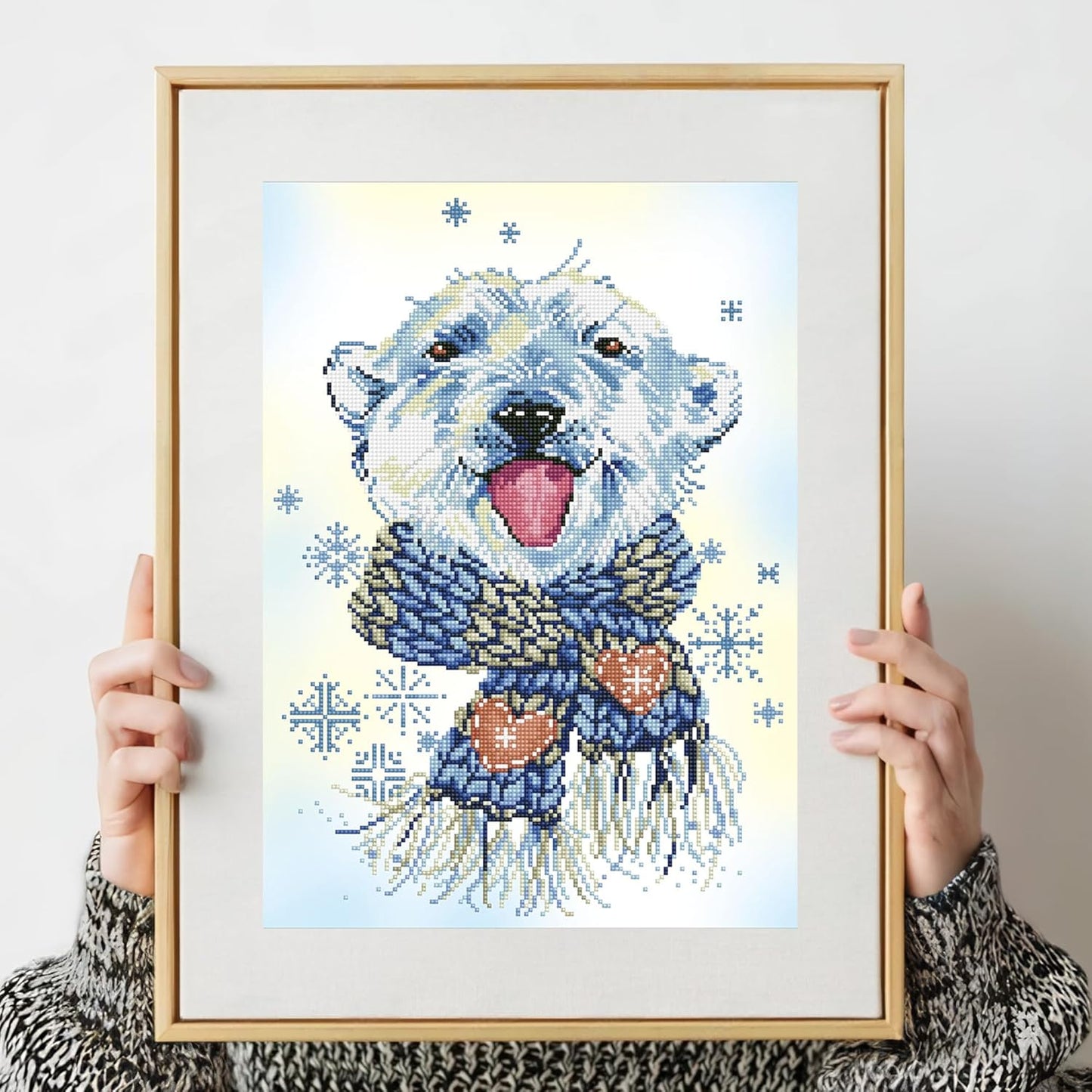 Diamond Painting Set Eisbär, 37 x 51cm Polar Dude
