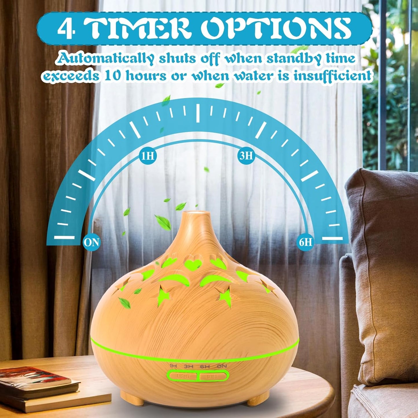 Aroma Diffuser 550ML mit Fernbedienung und Timer