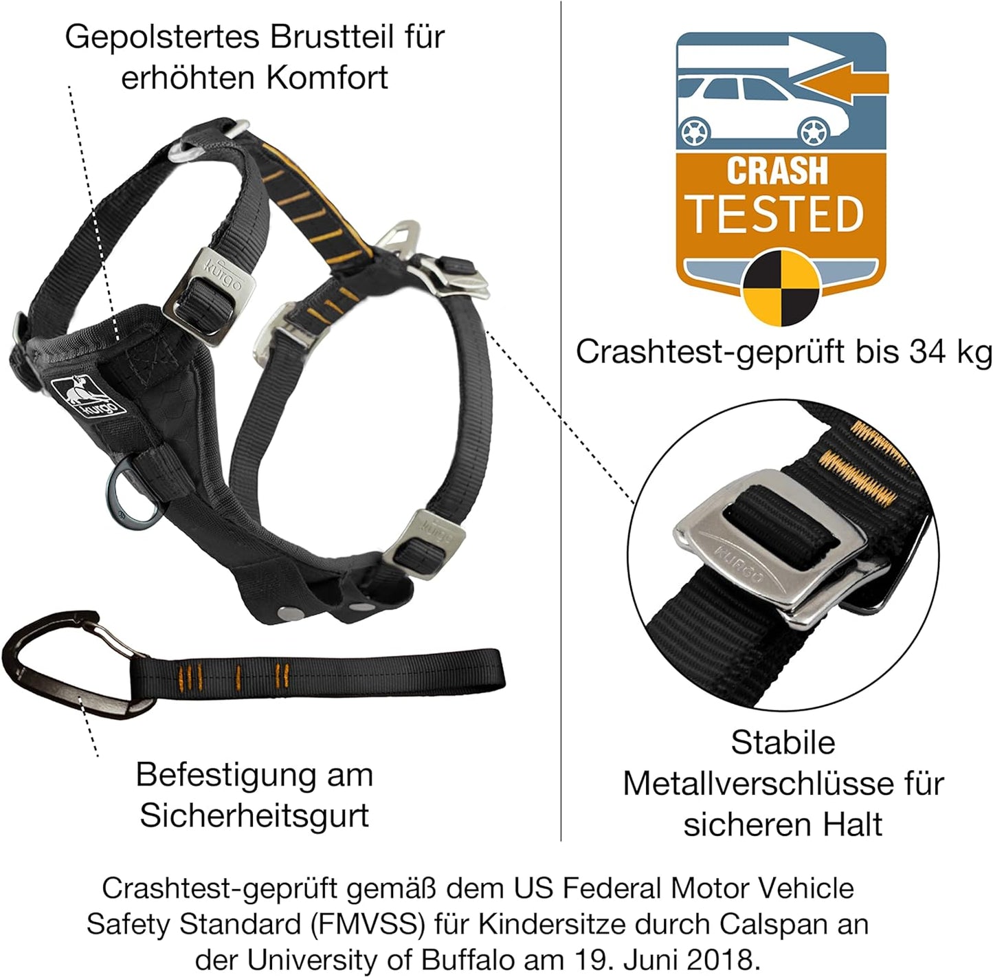 Hundegeschirr, Schwarz L