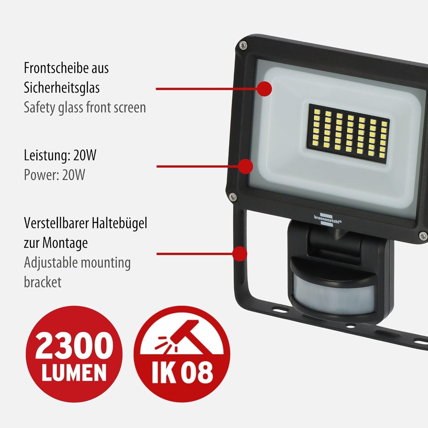 Jaro 3060 P Wandstrahler, 2300lm (20W)