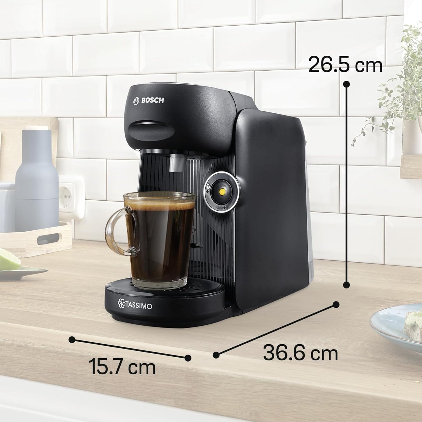 Tassimo Kapselmaschine TAS162E mit Abschaltautomatik, Schwarz