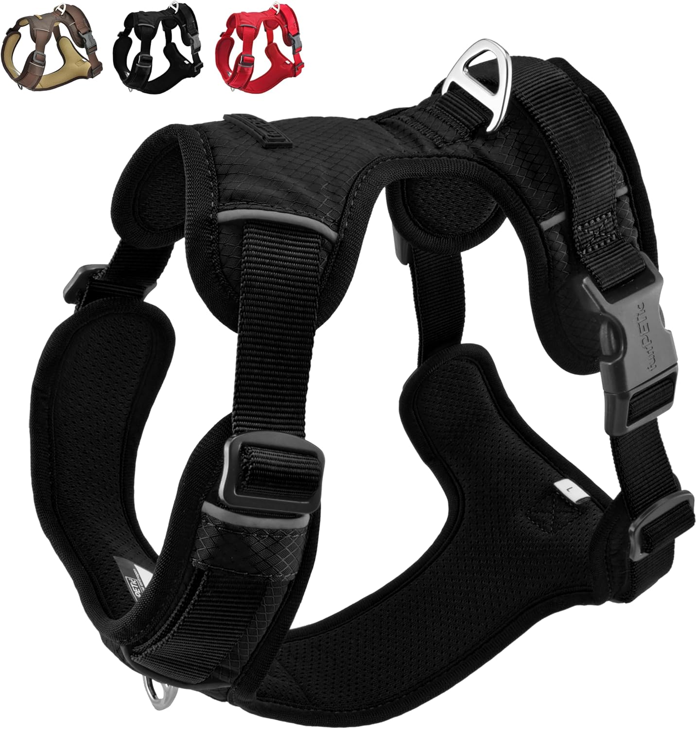 Hundegeschirr Essential, Schwarz L