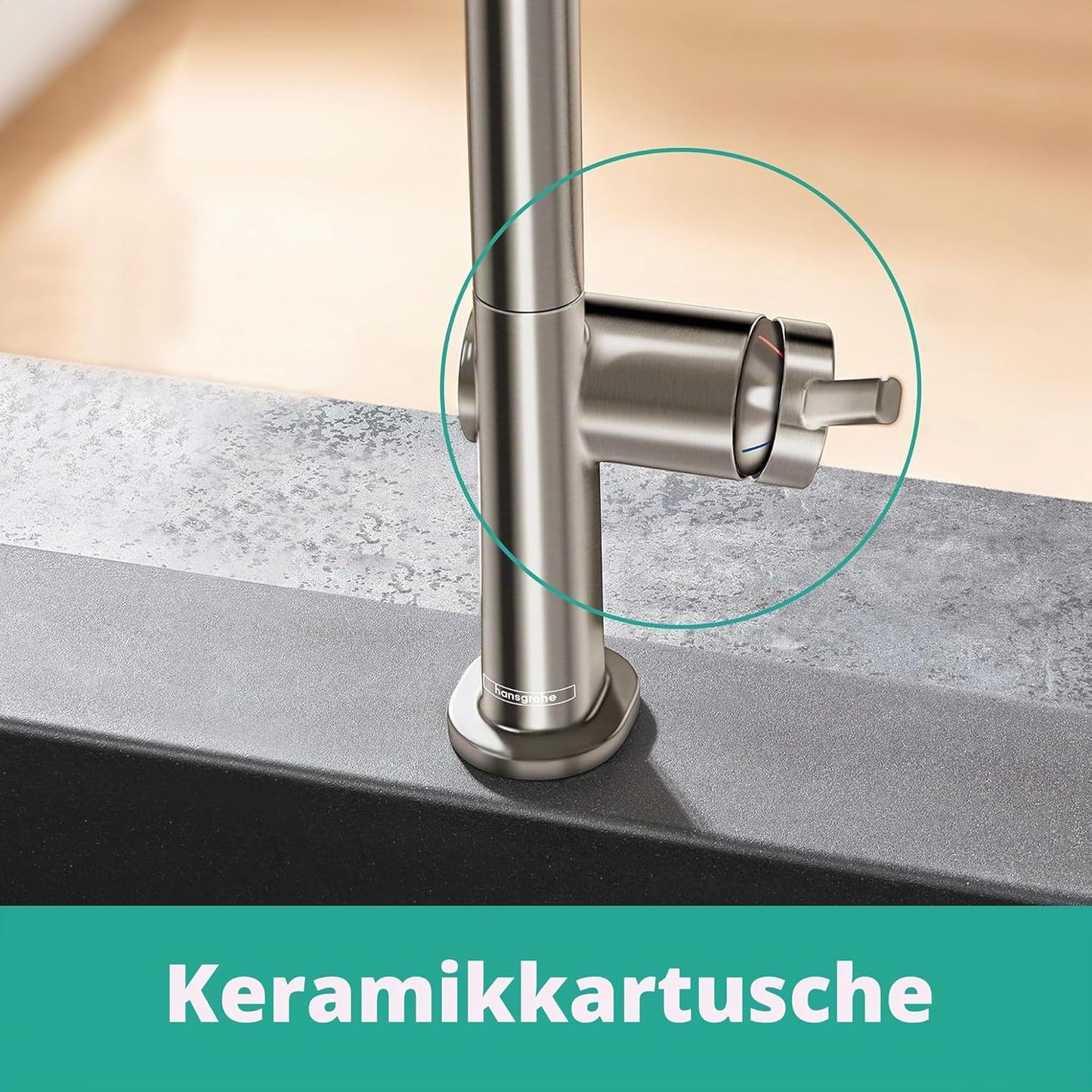 Talis M54 Einhebel-Küchenmischer, Edelstahl Finish Niederdruck / mit Ausziehauslauf