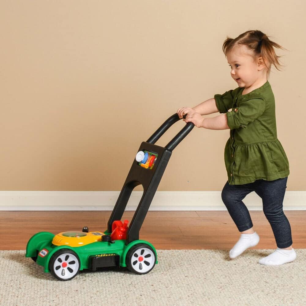 Gas n' Go Spielrasenmäher mit Geräuschen und Benzinkanister