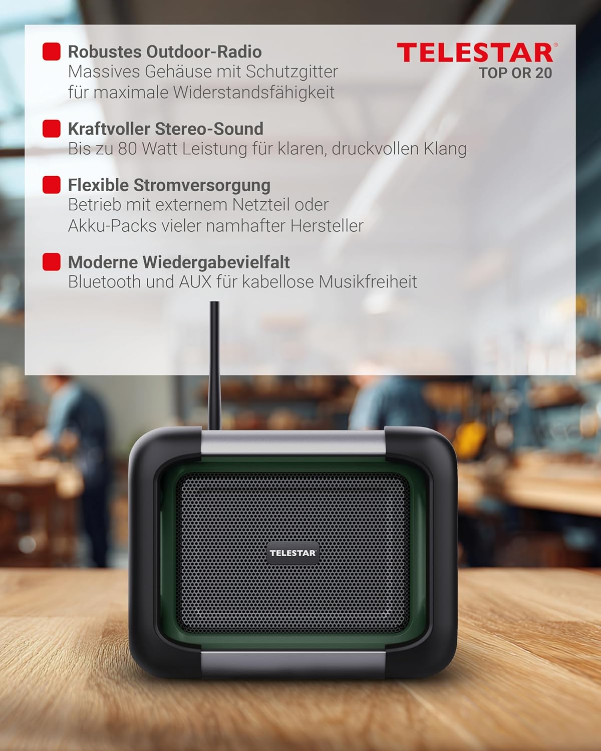 DAB+ Baustellenradio TOP OR 20