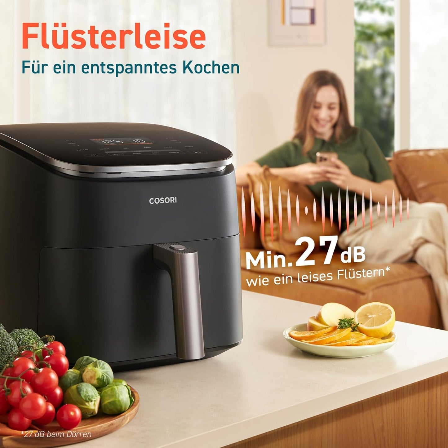 9-in-1 TurboBlaze Airfryer, Dunkelgrau, Turbo Blaze