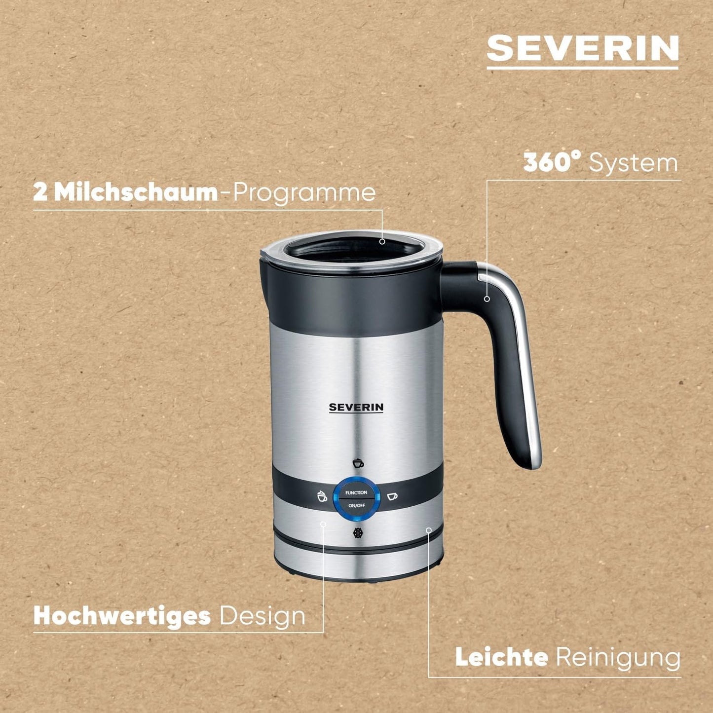 Milchschäumer SM 3584 mit Antihaft-Beschichtung, Elektrisch 200 ml 200 ml