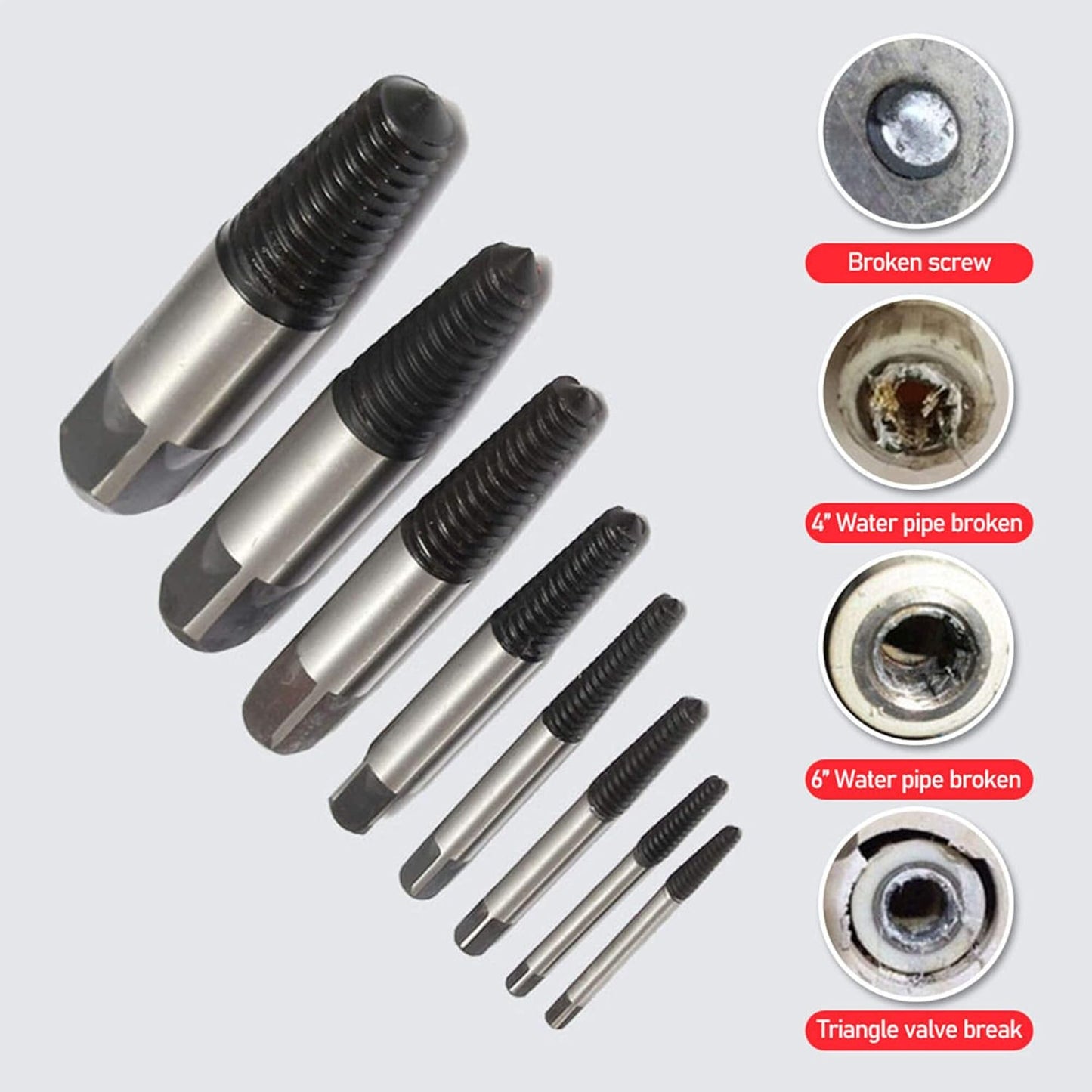 8-teiliges Schraubenausdreher Set