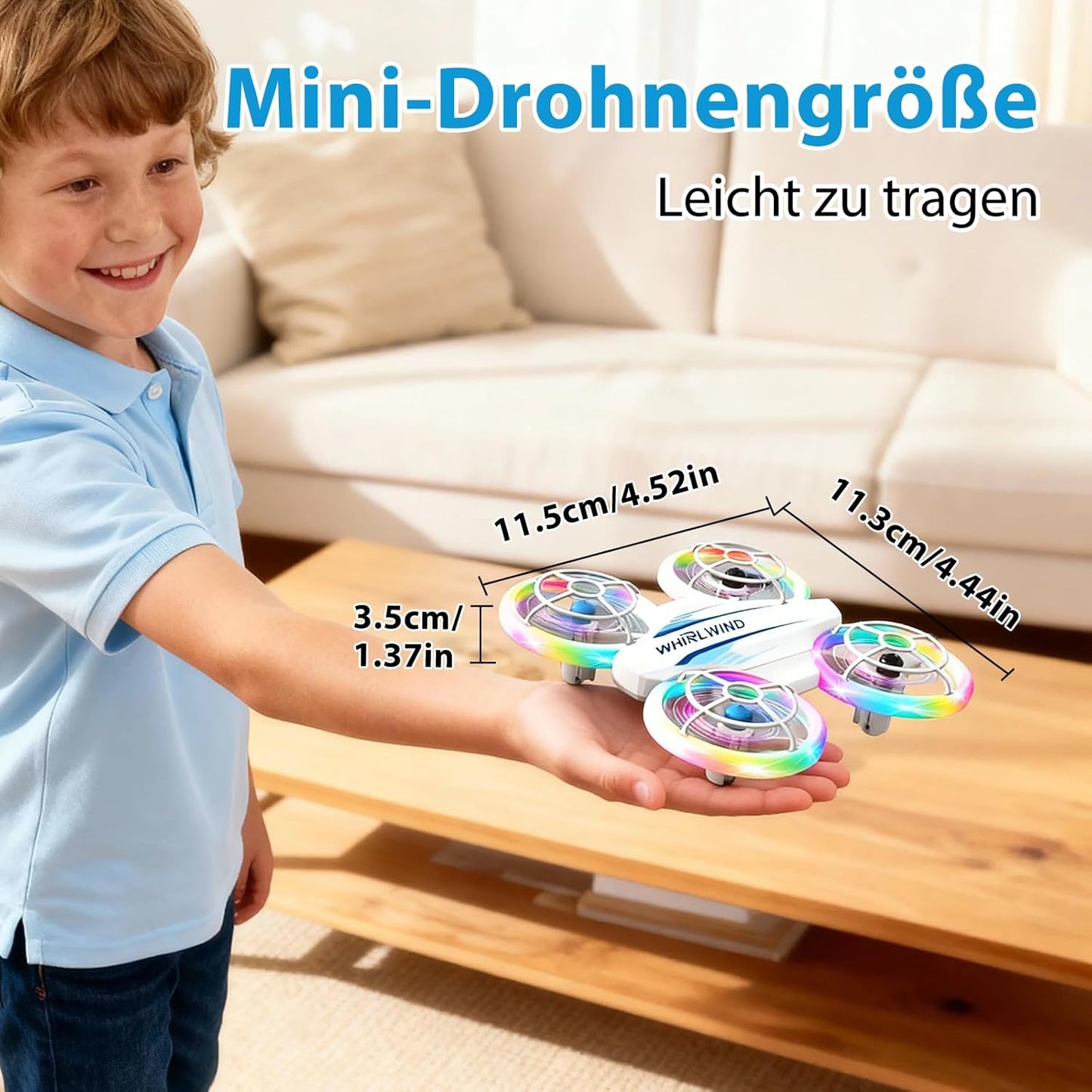 AC09 Mini-Drohne für Kinder mit LED-Lichtern