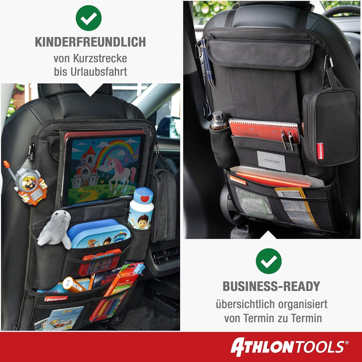 Autositz Organizer, Schwarz