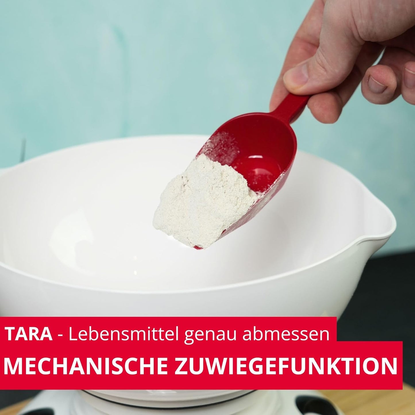 Küchenwaage mit Schüssel, Set 2-tlg., Manuell