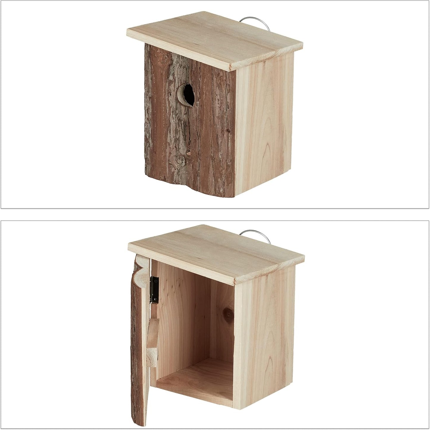 Nistkasten aus Holz mit 28 mm Einflugloch, natur 20 x 16,5 x 16,5 cm