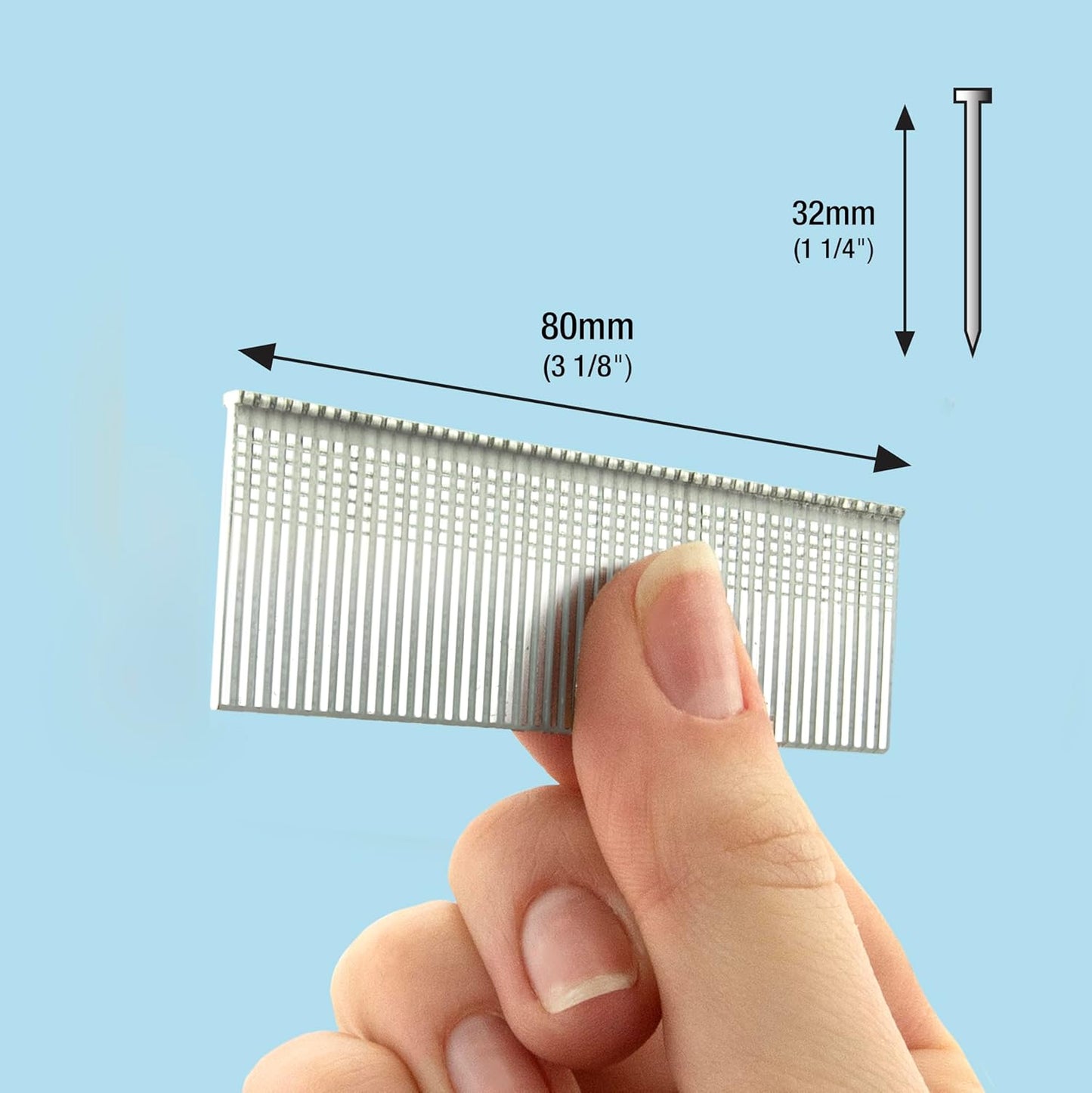 Edelstahlnägel Typ 16G (32 mm, 1000 Stück), 160/32mm