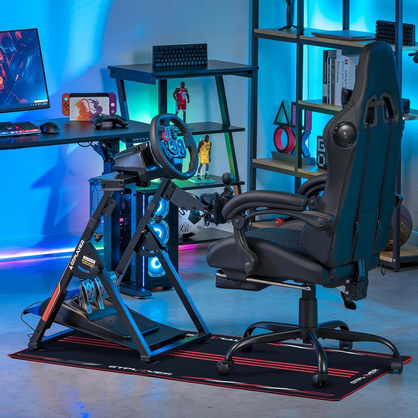 Lenkradständer für Gaming Wheels, rot-pro