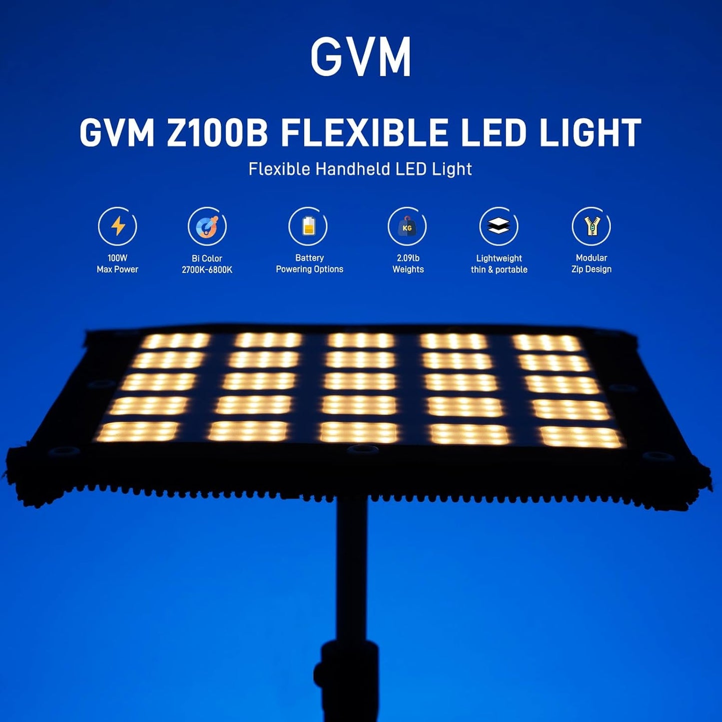 Z100B 100W Bi-Color LED Videolicht, Z100B