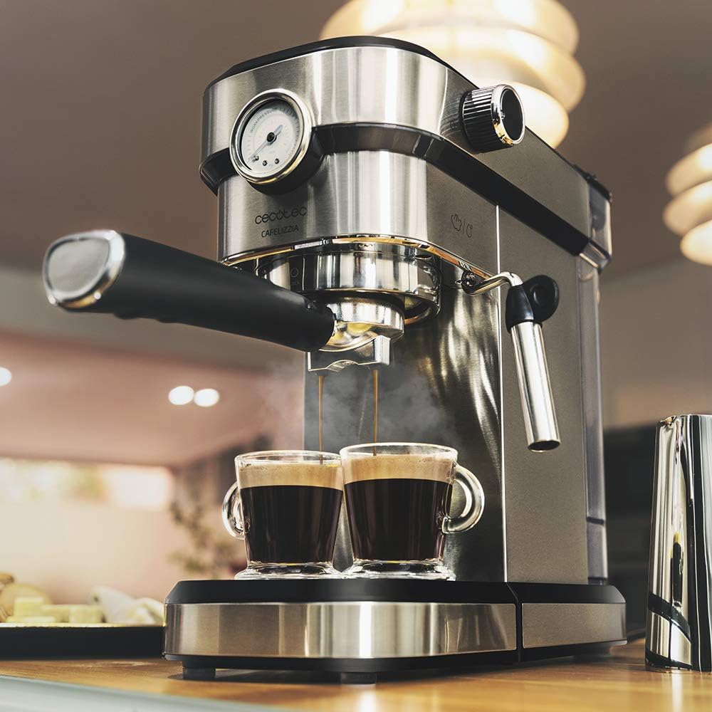 Espressomaschine Cafelizzia 790 Steel Pro, Stahl Mit Manometer
