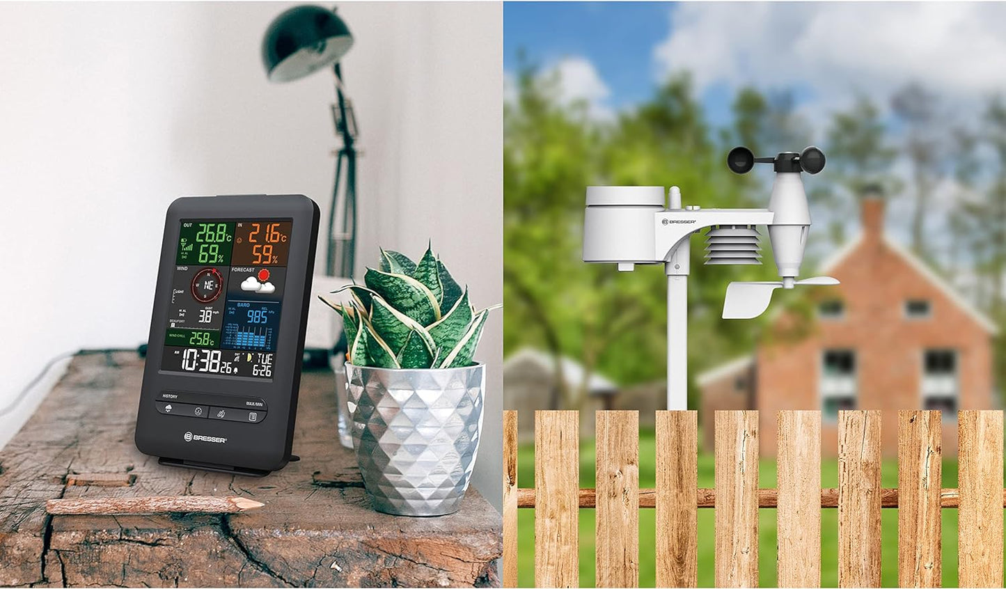Wetter Center 5-in-1 Beaufort, 5-in-1 Wetterstation, schwarz