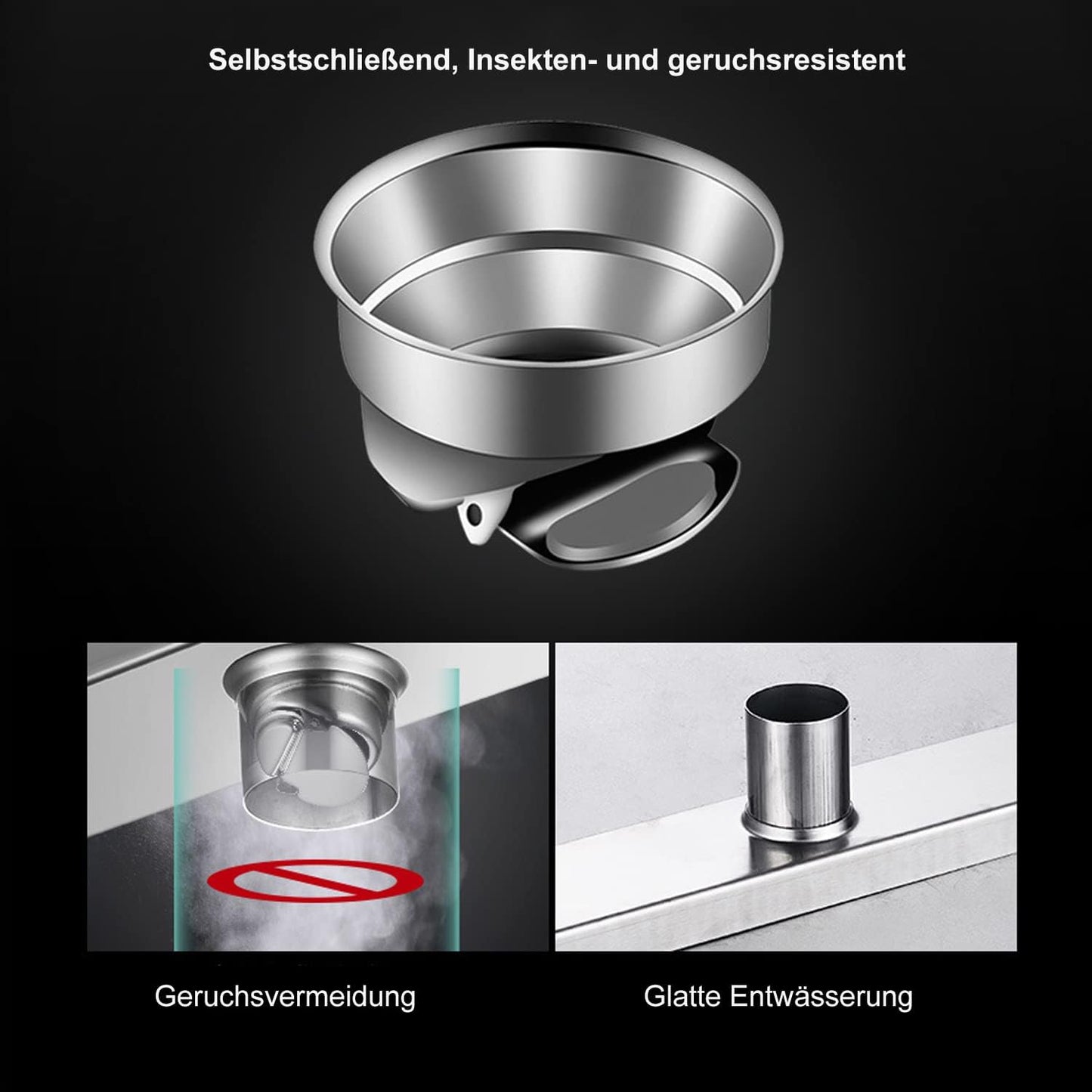 Extraflache Duschrinne