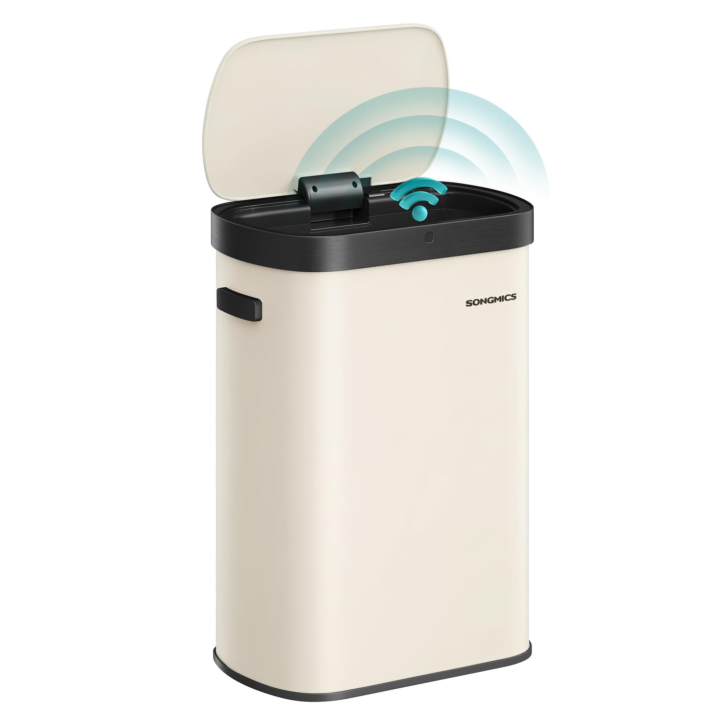 Mülleimer mit Sensor und Softclose-Deckel, LTB640AZ02, cremefarben