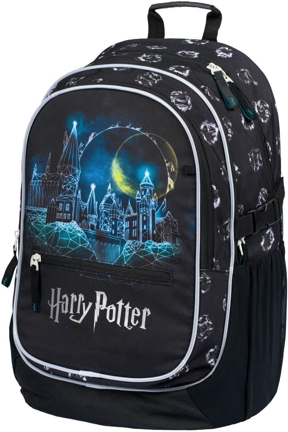 3-teiliges Schulrucksack-Set mit Brustgurt, Harry Potter Hogwarts, Harry Potter Hogwarts