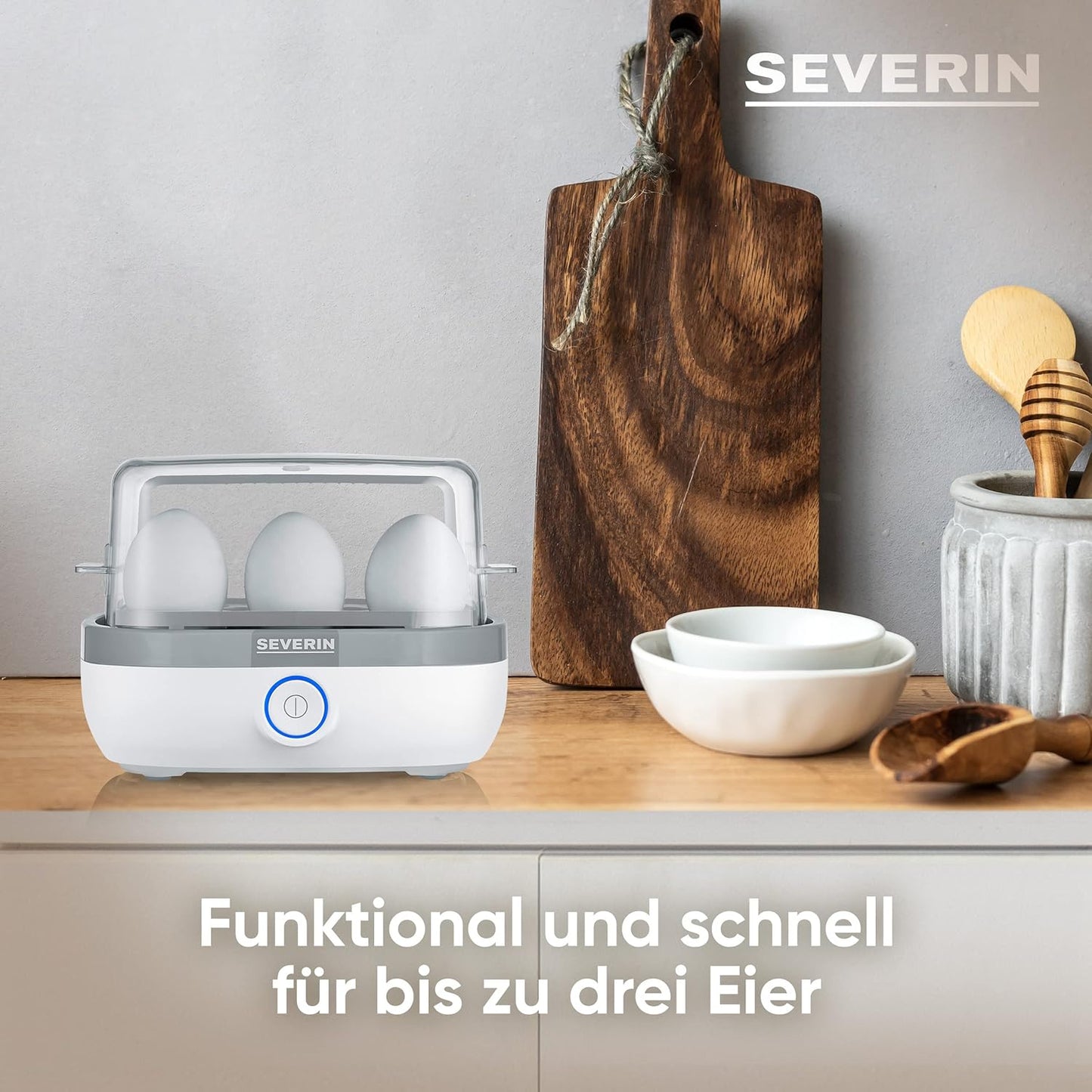 Eierkocher EK 3164 mit Signalton, Weiss