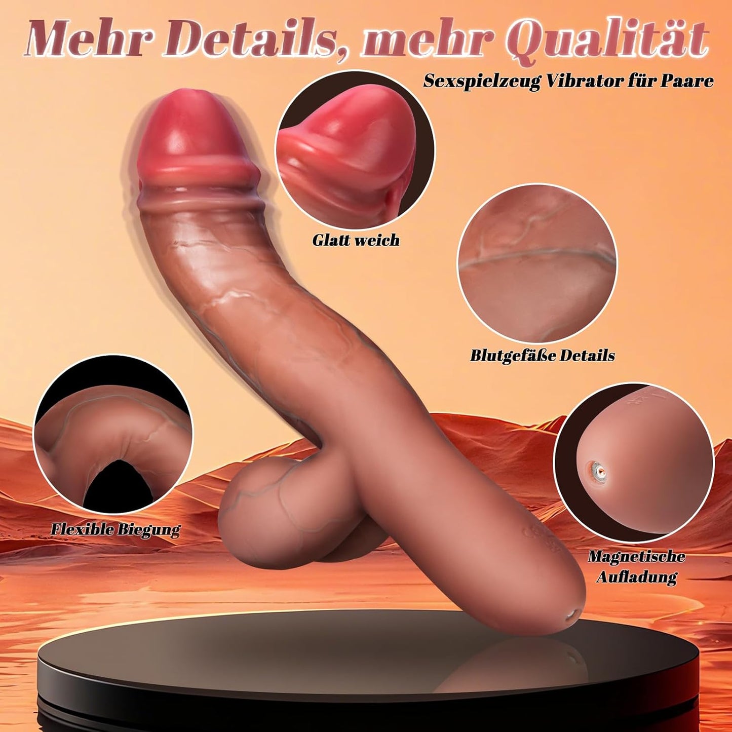 Realistischer Vibrator mit 10 Modi
