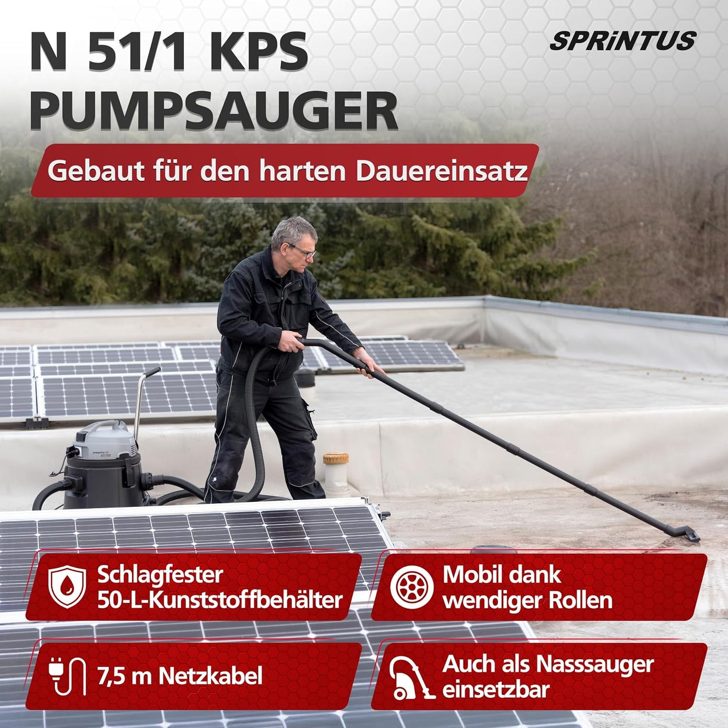 N51/1 KPS Nasssauger mit Abpumpfunktion