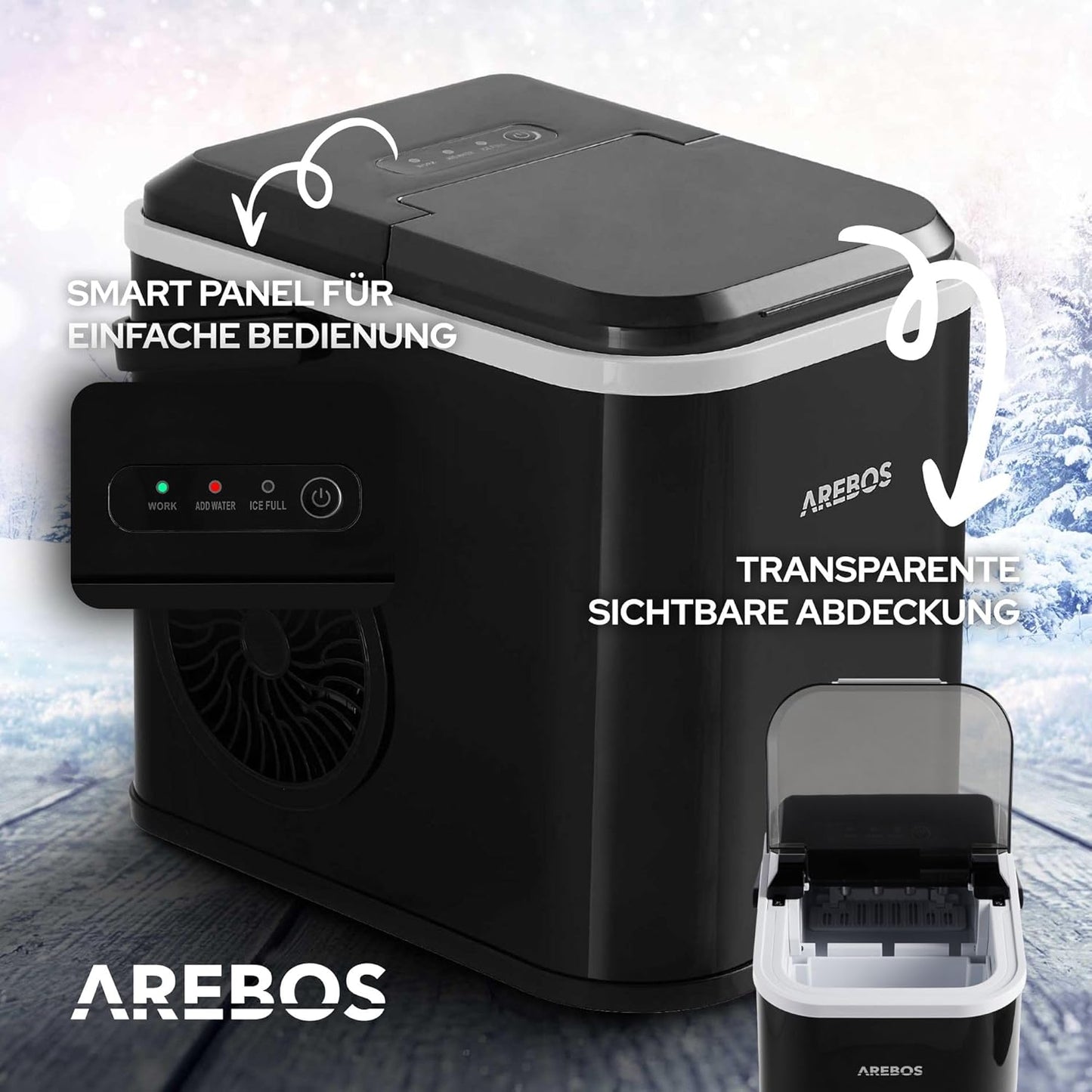 ‎AR-HE-EM11B Eiswürfelmaschine