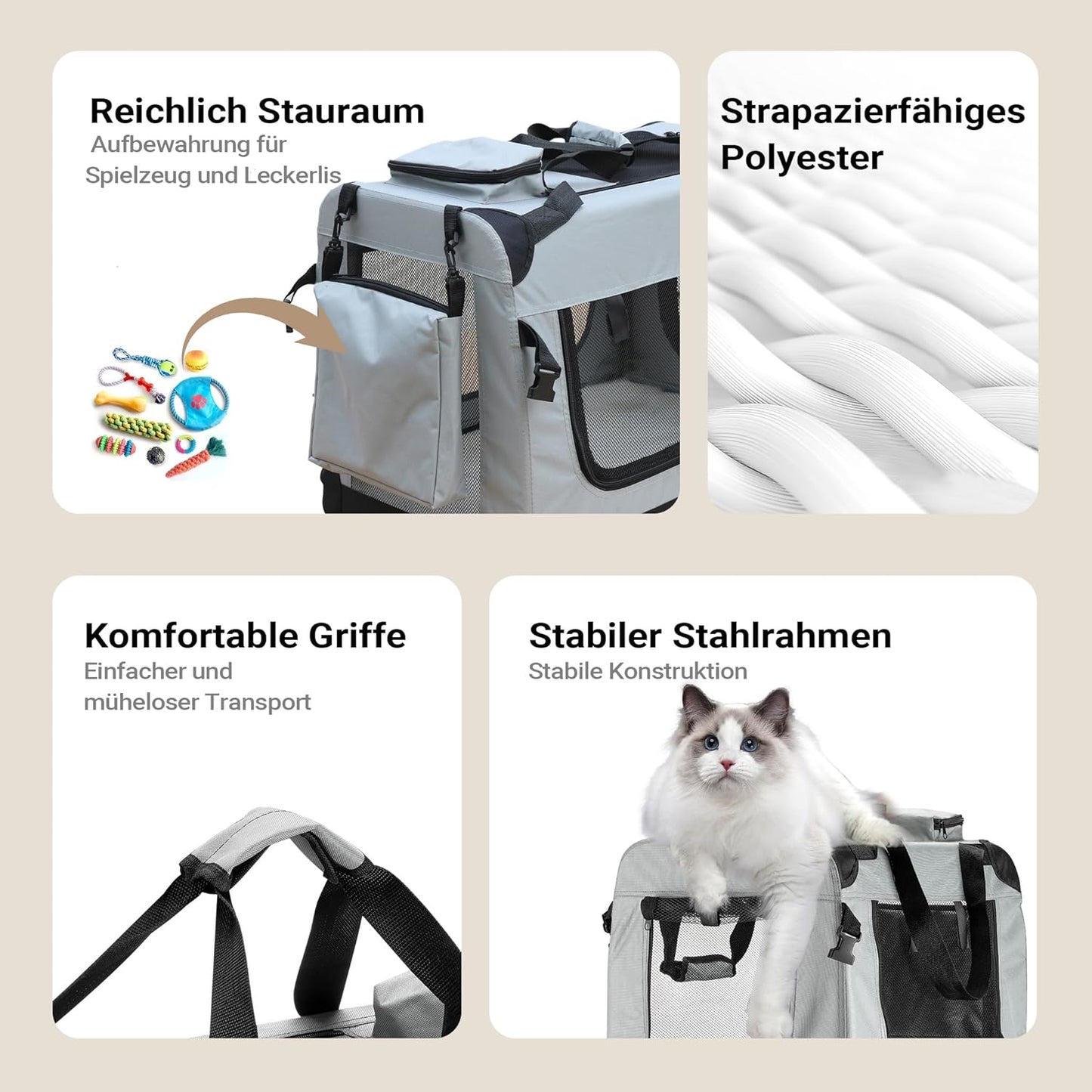 Faltbare Transportbox für Haustiere