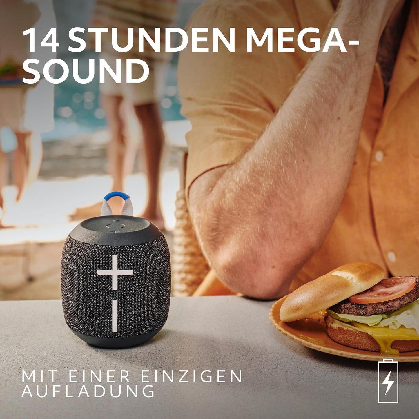 Wonderboom 4 - Wasserdichter Bluetooth-Lautsprecher, WONDERBOOM 4 Lautsprecher Schwarz