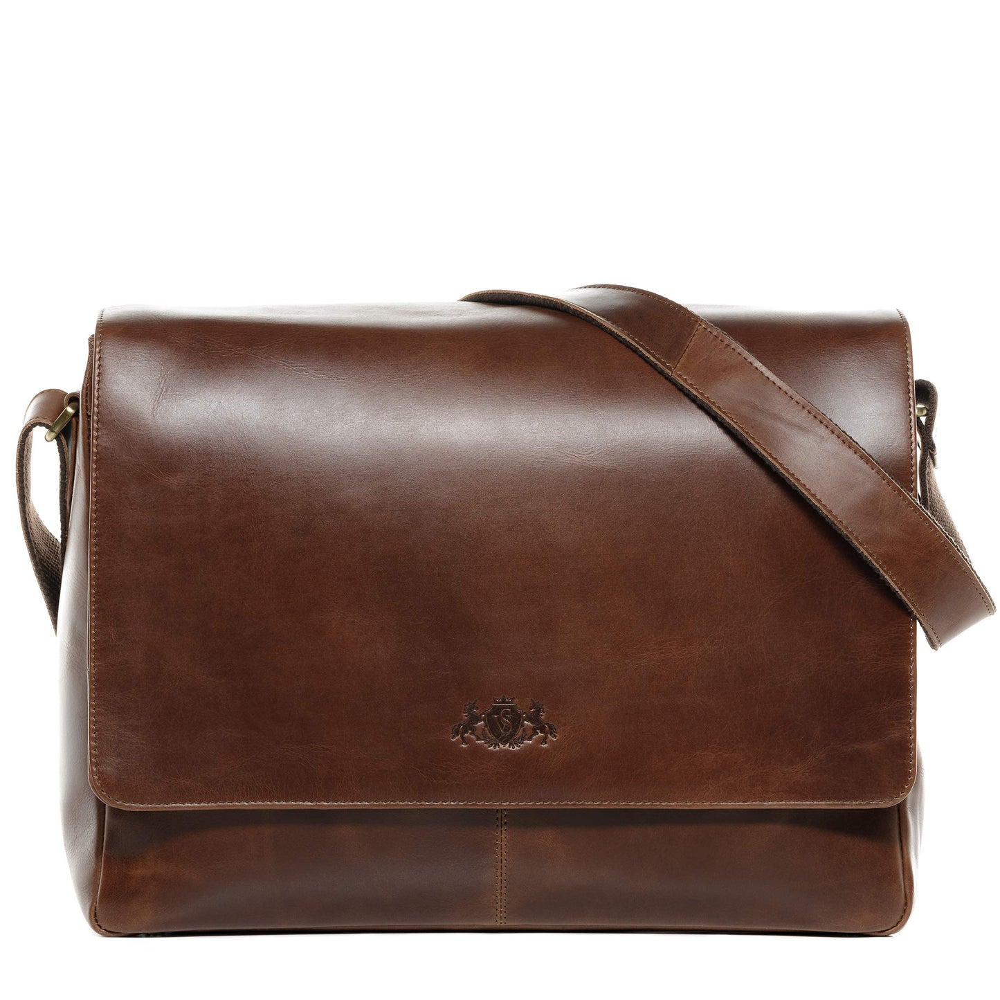 Laptoptasche Messenger Bag, Vintage Hellbraun