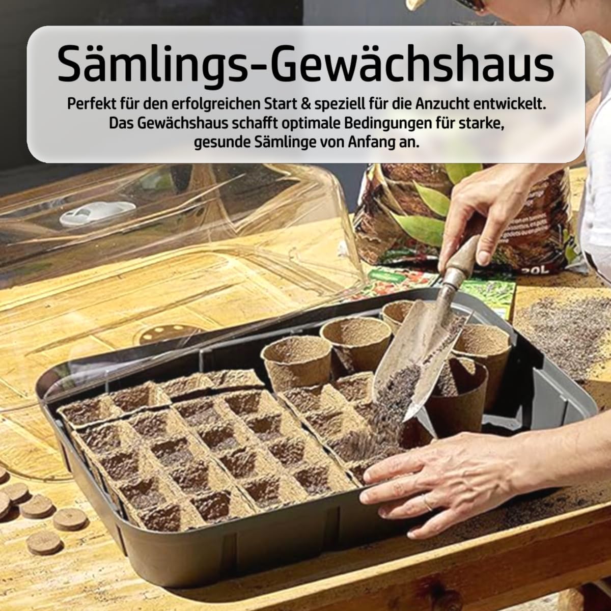 Zimmergewächshaus mit Belüftung, XL