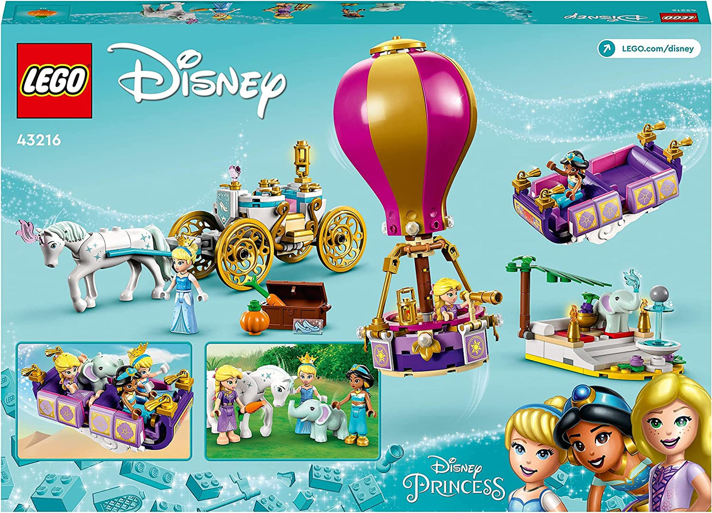 43216 Disney Princess Prinzessinnen auf magischer Reise, Konstruktionsspielzeug, Single
