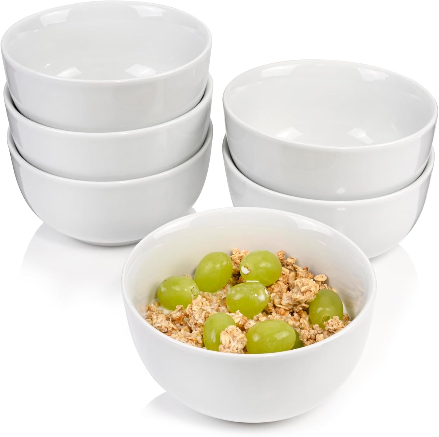 Müslischalen Set aus Porzellan (6-teilig, 500 ml), Müslischalen 6 Tlg.
