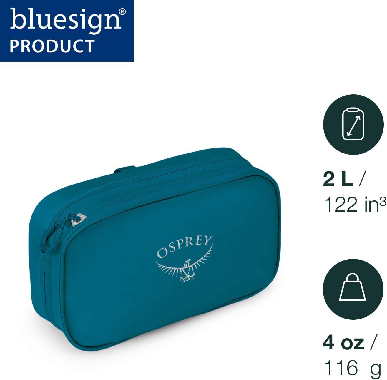Ultralight Zip Organizer 2, Waterfront Blue