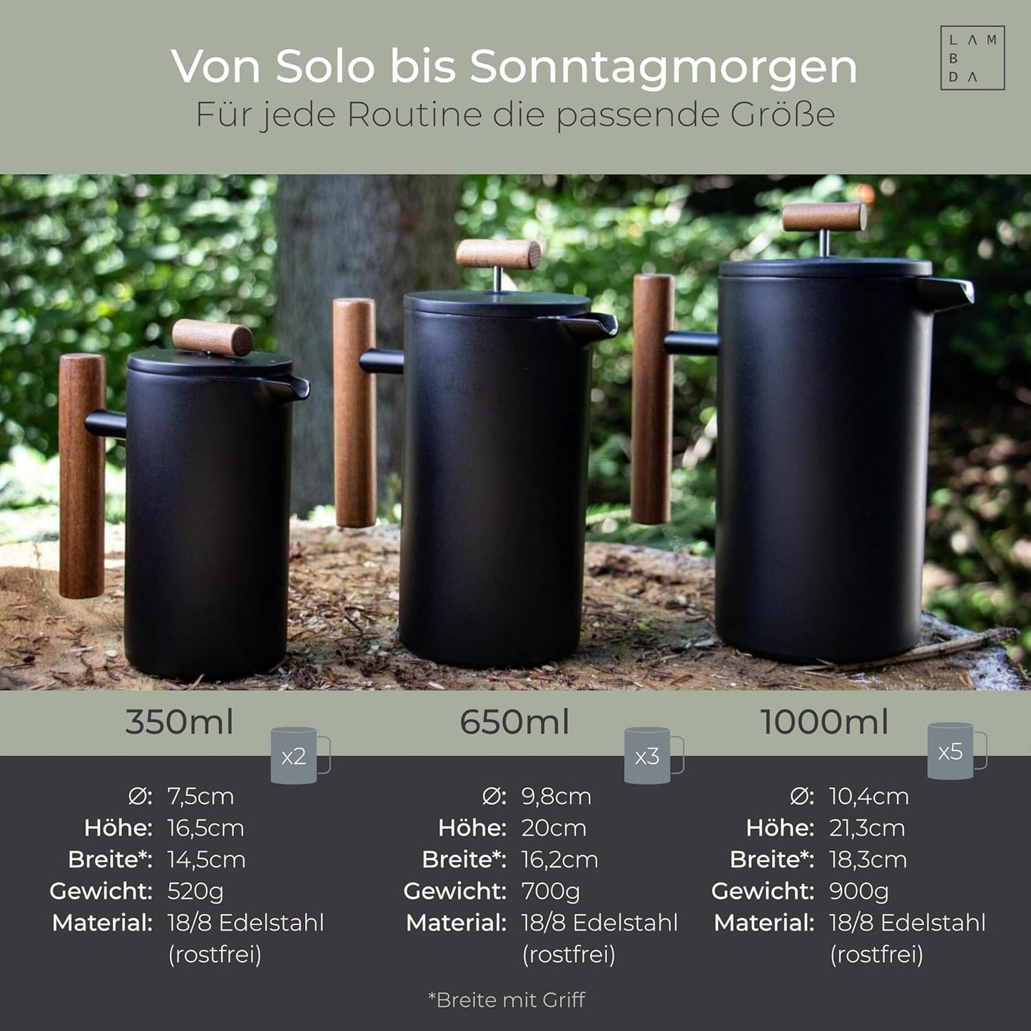 Thermo French Press, 0,35l (2 Tassen) Dusk Blue