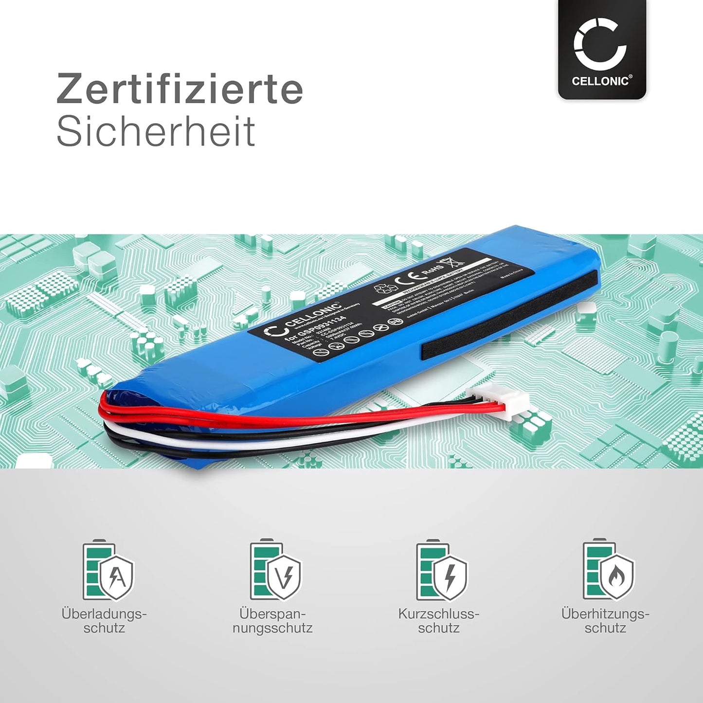 Ersatzakku für JBL Xtreme 1 Lautsprecher (5000mAh), 1x 5000mAh + Set de micro vissage