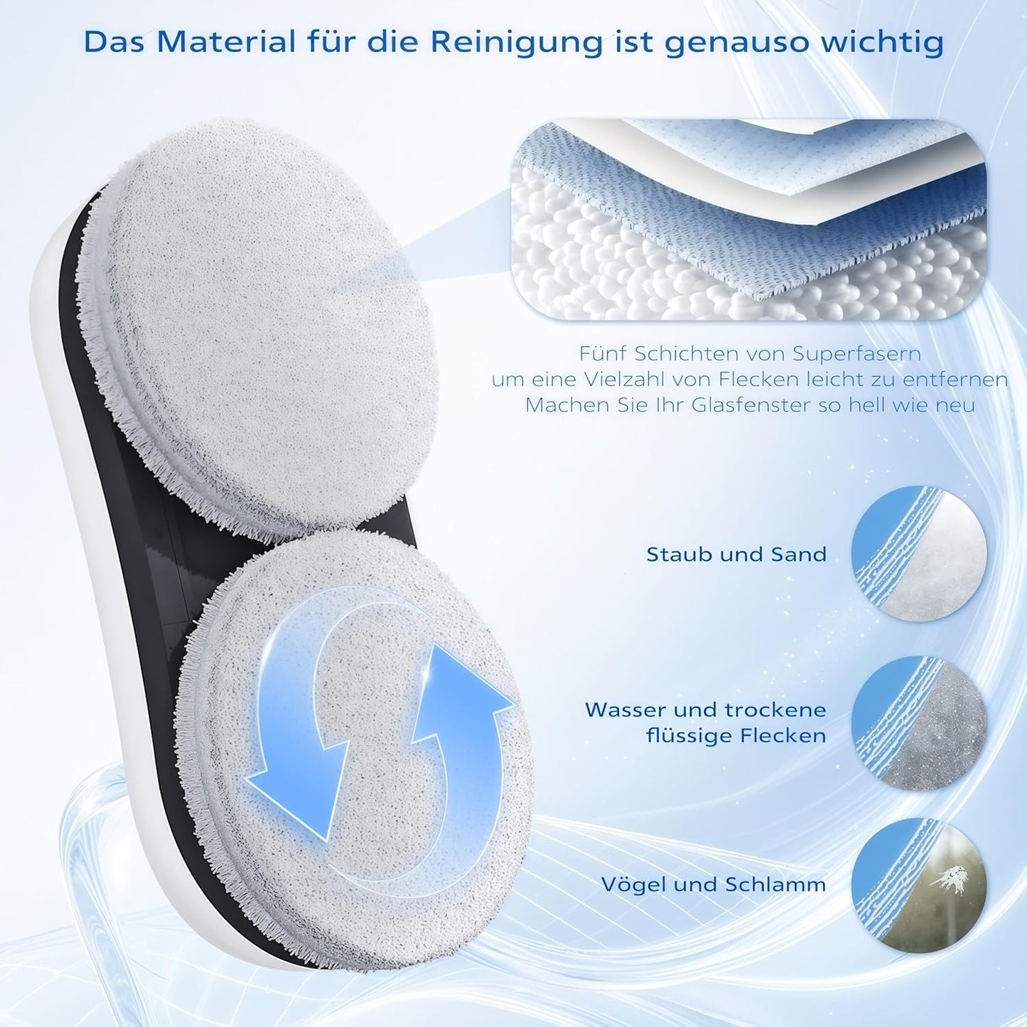 Fensterputzroboter mit intelligenter Navigation