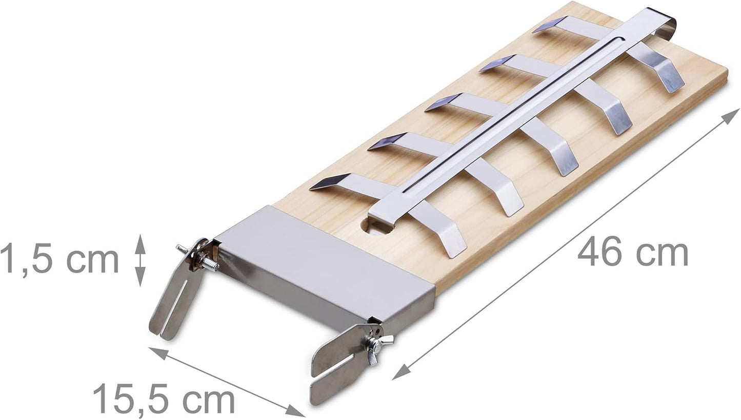 4-teiliges Flammlachsbretter-Set mit Räucherplatten, 4
