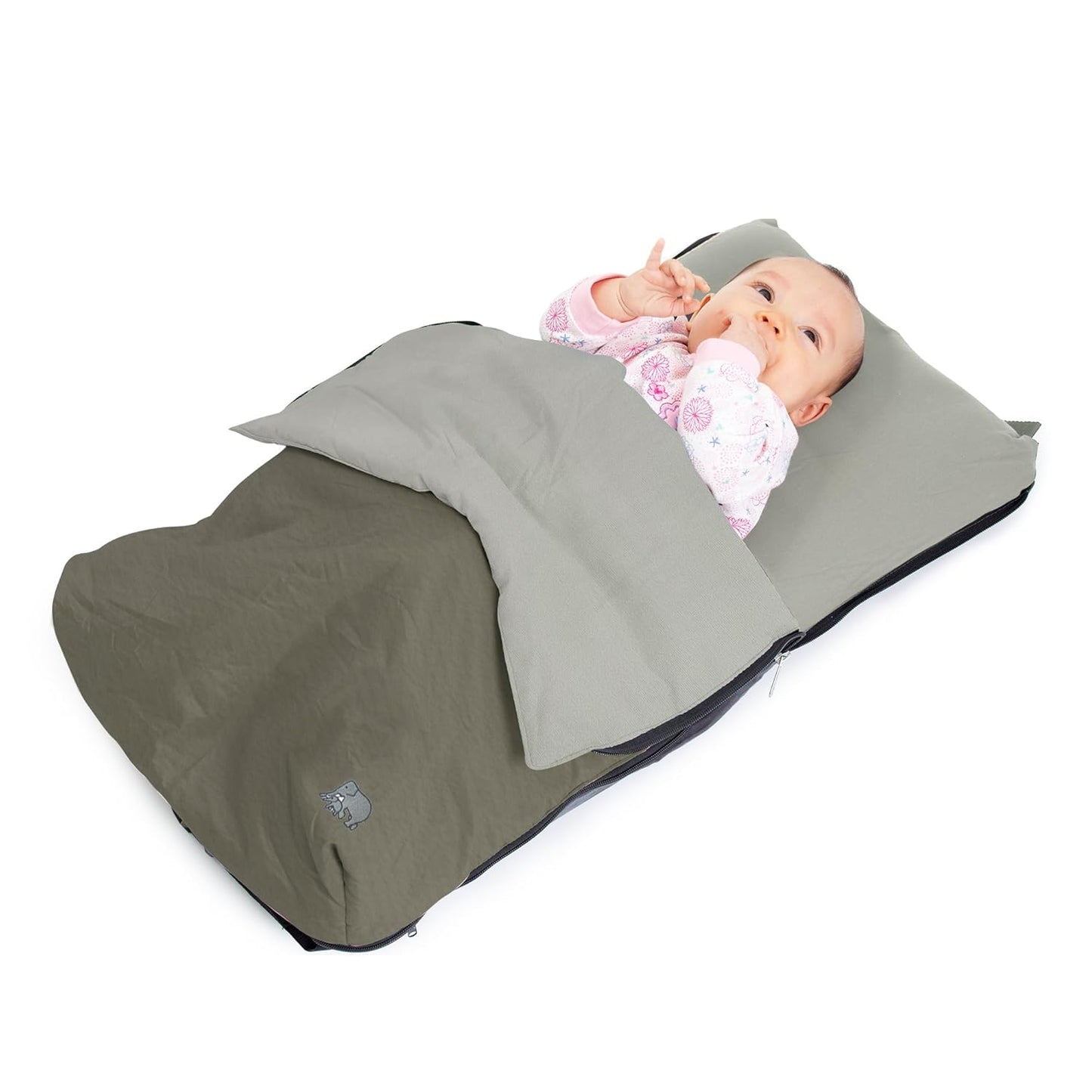 2-in-1 Air Traveller Baby-Reisebett mit Matratze, Braun
