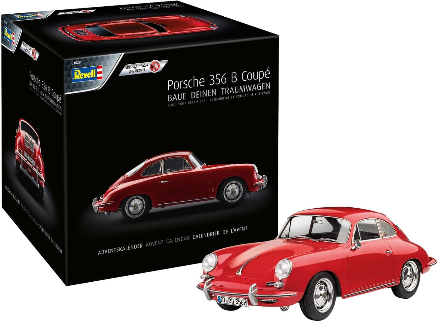 Adventskalender Porsche 356 B Modellauto-Set, Revell Adventskalender Porsche 356 B Coupé