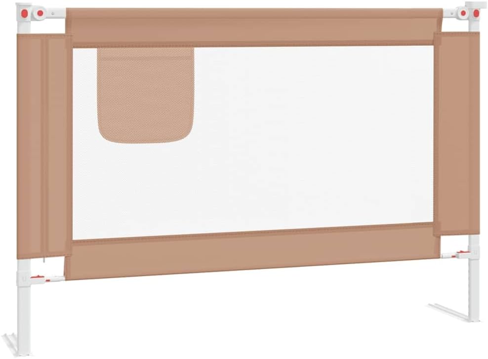 Bettschutzgitter Zafir, 100 x 25 cm Taupe