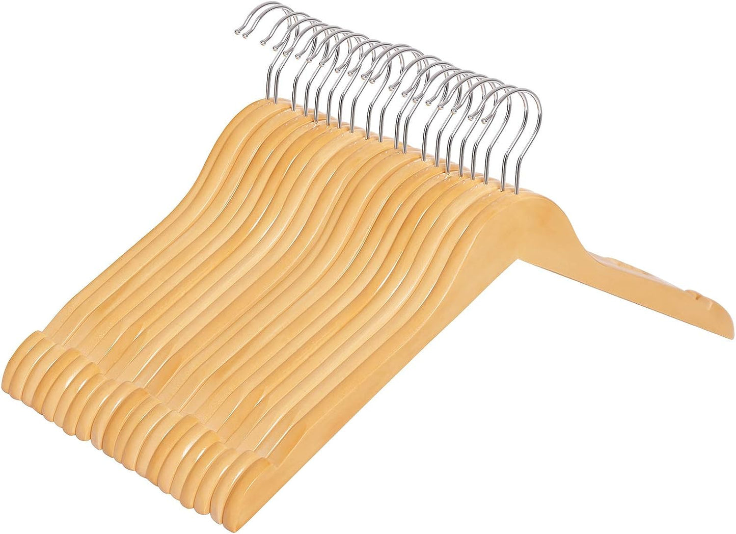 Kleiderbügel Set, Naturfarben, 20 Stück