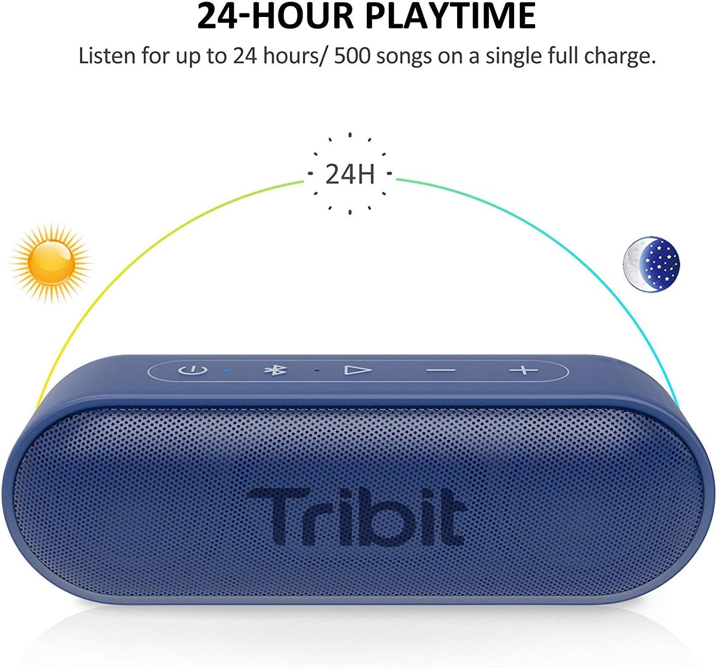 Tribit XSound Go - Bluetooth-Lautsprecher, Blue